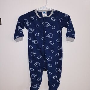 Gerber Navy Blue Sports Print Kids Footie